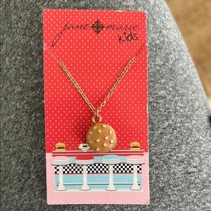 Jane Marie for Kids Gold Necklace with Hamburger Pendant